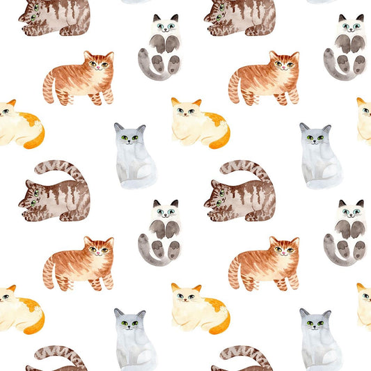 4 x Paper Napkins - Cat Love - Ideal for Decoupage / Napkin Art