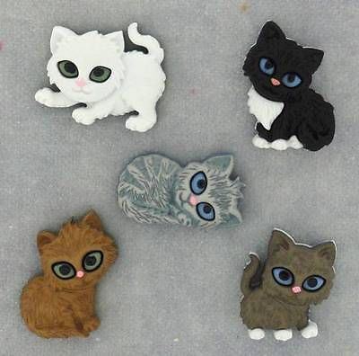 Kitten Kaboodle - Dress It Up Novelty Craft Buttons