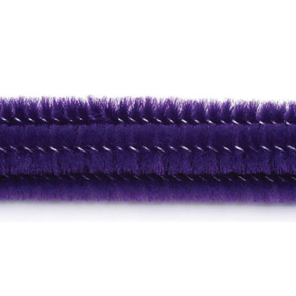 100 x 12" / 30cm Long Chenille Stems / Pipe Cleaners - 6mm Thick - Choice of Colours