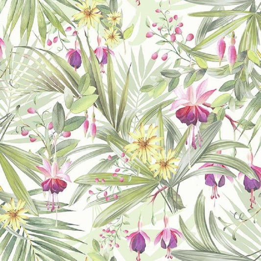 4 x Paper Napkins - Exotic Leaves - Ideal for Decoupage / Napkin Art