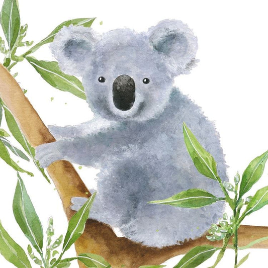 4 x Paper Napkins - Tropical Koala Bear - Ideal for Decoupage / Napkin Art