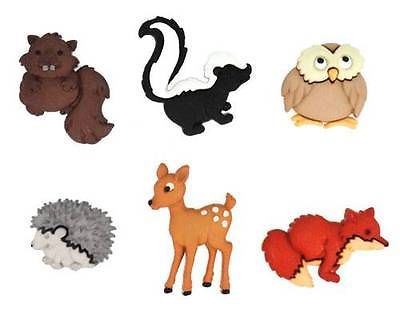 Forest Babies - Dress It Up Novelty Craft Buttons