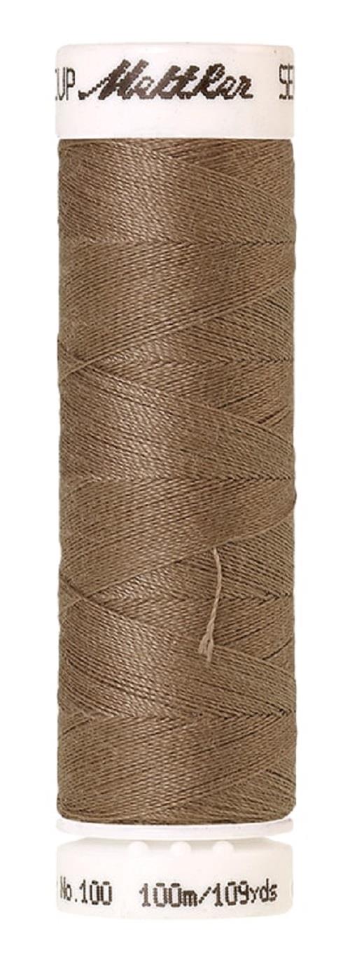 Mettler Seralon Universal 100m Sewing Thread Mostly Browns