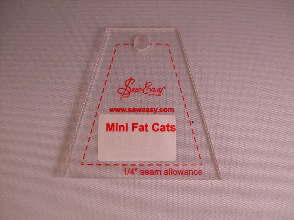 Sew Easy Mini Template - Mini Fat Cats - NL4153.11 - Sewing Quilting Patchwork