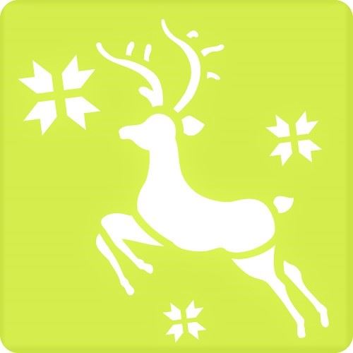 Avenue Mandarine Creative Christmas Stencils, Set of 6