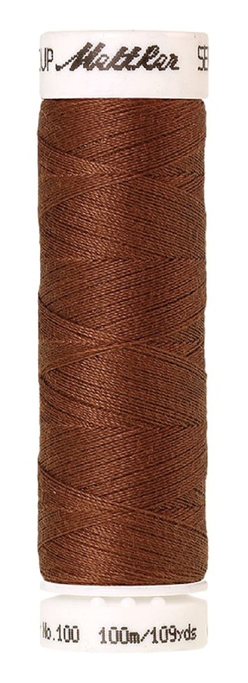 Mettler Seralon Universal 100m Sewing Thread Mostly Browns