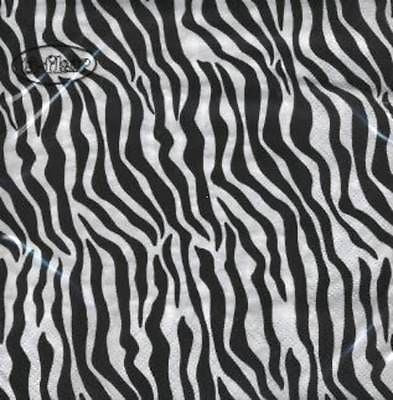 4 x Paper Napkins - Zebra - Ideal for Decoupage / Napkin Art