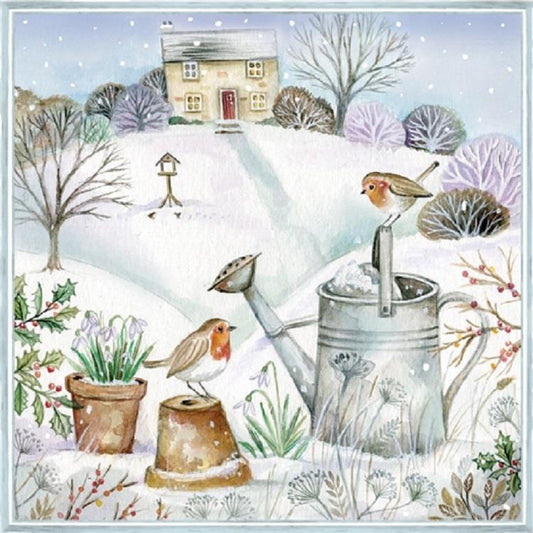 4 x Paper Napkins - Winter Landscape - Ideal for Decoupage / Napkin Art