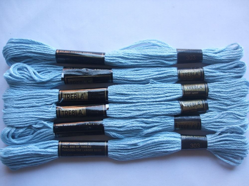 Trebla Embroidery Thread - 6 Skeins 8m each