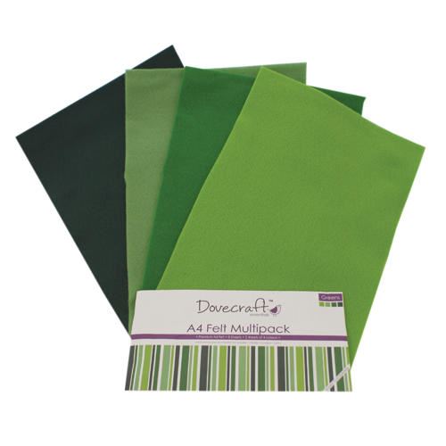 Dovecraft Felt & Foam Assorted Packs 8 Sheets, 4 Colours