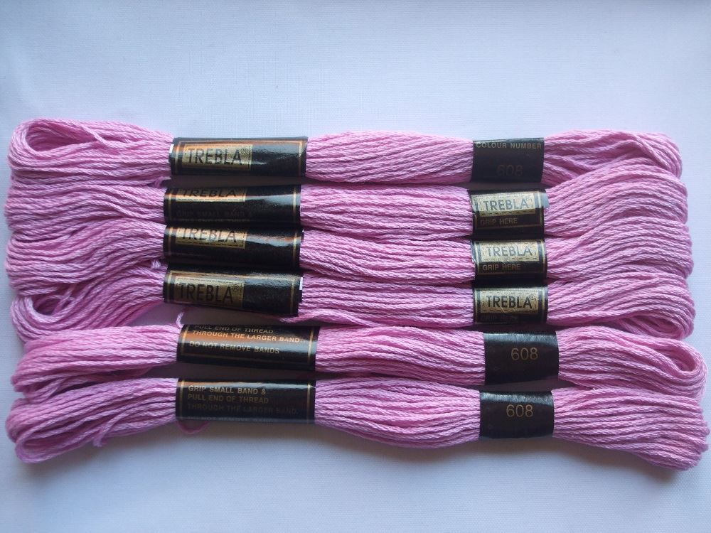 Trebla Embroidery Thread - 6 Skeins 8m each