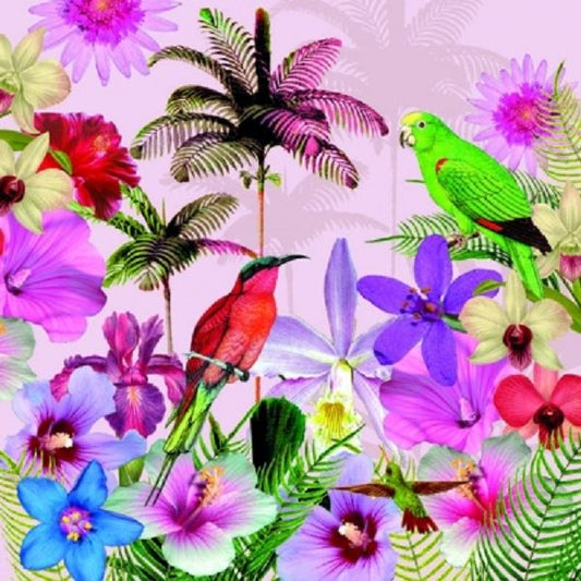 4 x Paper Napkins - Tropical - Ideal for Decoupage / Napkin Art