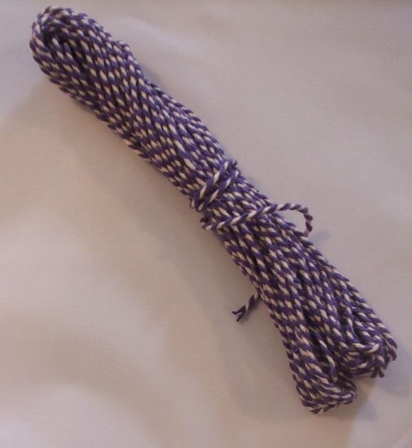 10m of Candy Striped Bakers Twine - Large Range of Colours