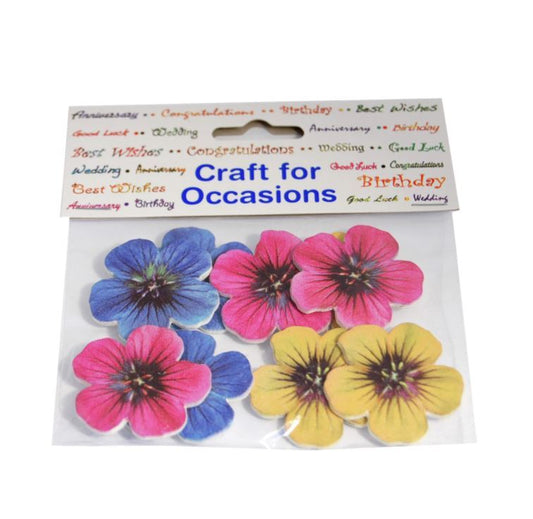 Craft For Occasions Embellishments - Pack of 9 Pansies - C2167