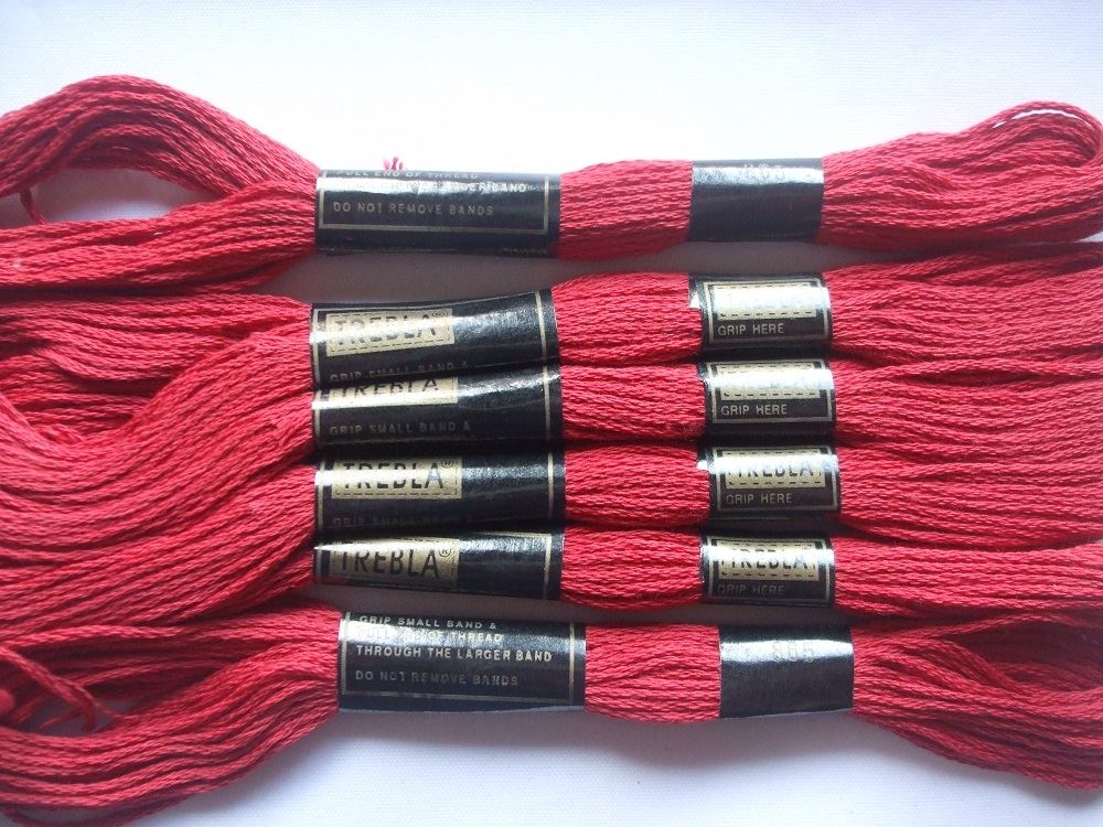 Trebla Embroidery Thread - 6 Skeins 8m each