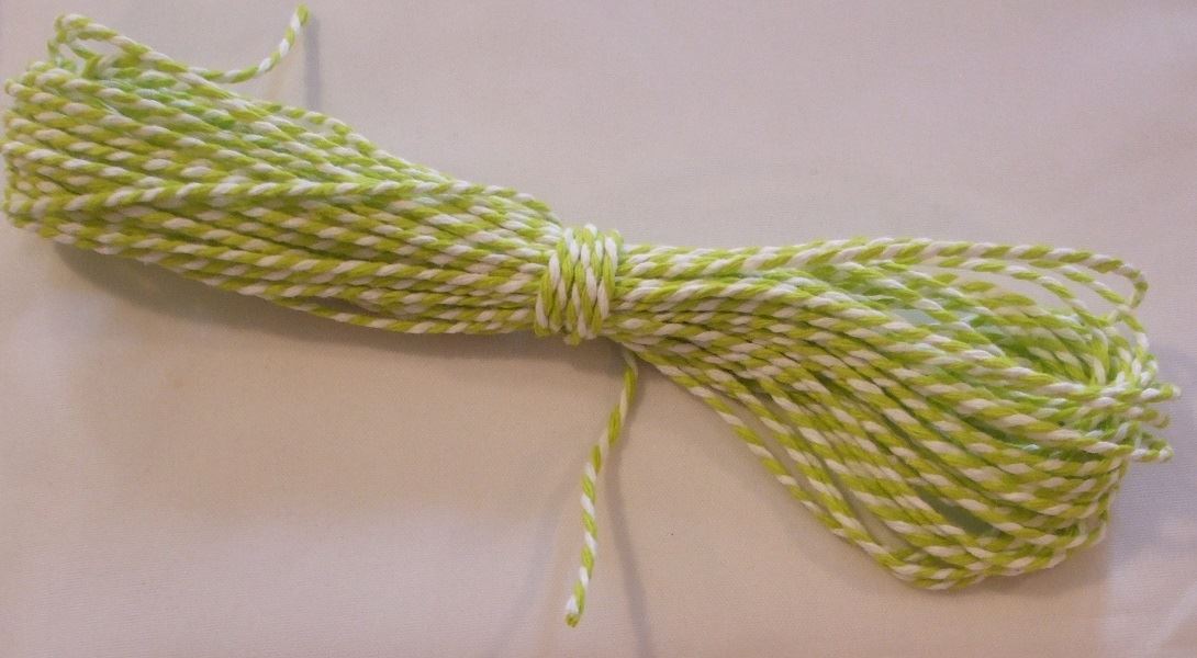 10m of Candy Striped Bakers Twine - Large Range of Colours