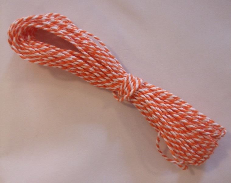 10m of Candy Striped Bakers Twine - Large Range of Colours