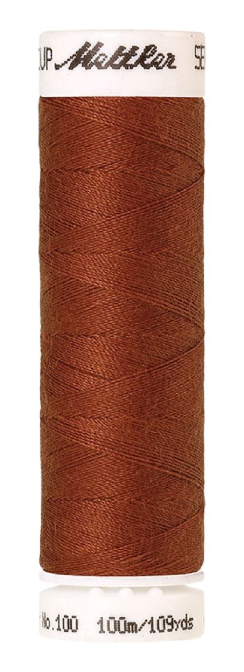 Mettler Seralon Universal 100m Sewing Thread Mostly Browns