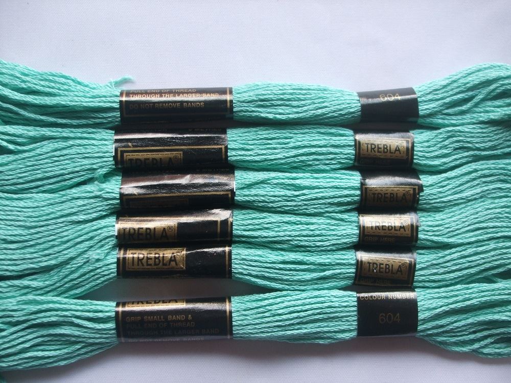 Trebla Embroidery Thread - 6 Skeins 8m each