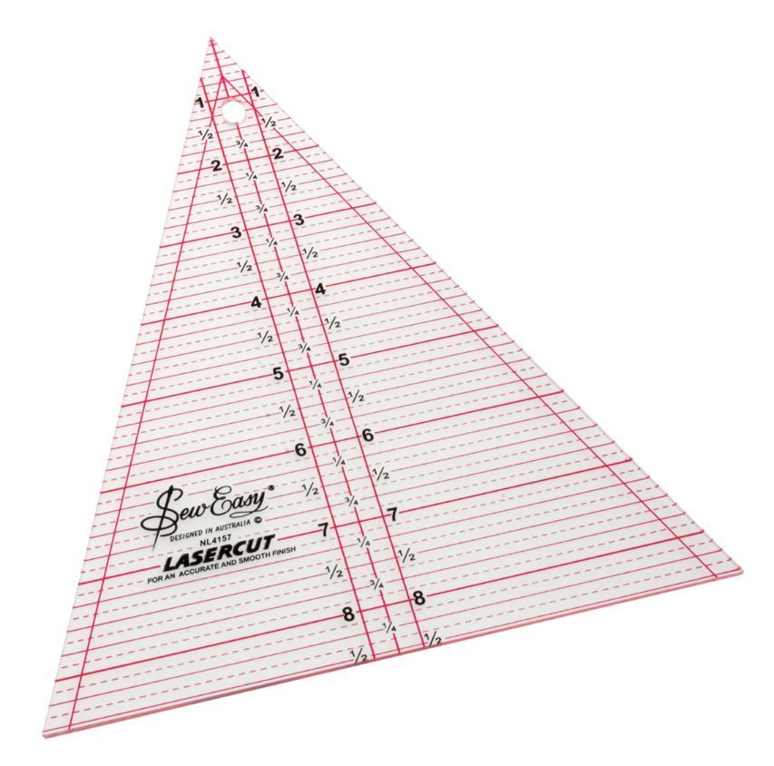 Sew Easy Patchwork Triangle Template Ruler 8.5 x 7in -NL4157