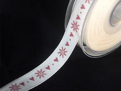 2m of Berisfords Snowflake Stitch Ribbon - 15mm wide