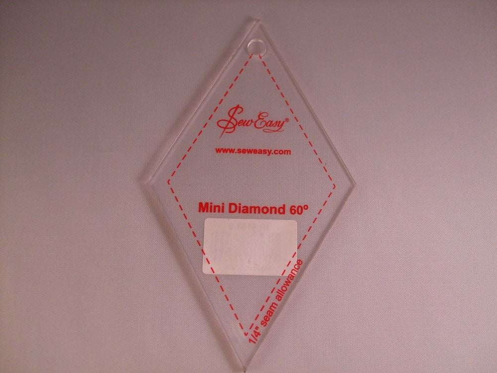 Sew Easy Mini Template - Mini Diamond 60° - NL4153.8 - Sewing Quilting Patchwork