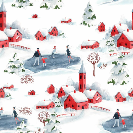 4 x Paper Napkins - Winter Wonderland - Ideal for Decoupage / Napkin Art