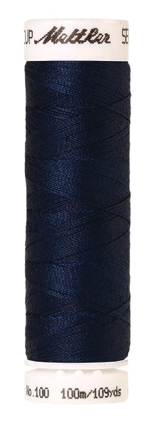 Mettler Seralon Universal 100m Sewing Thread Mostly Purples Blues