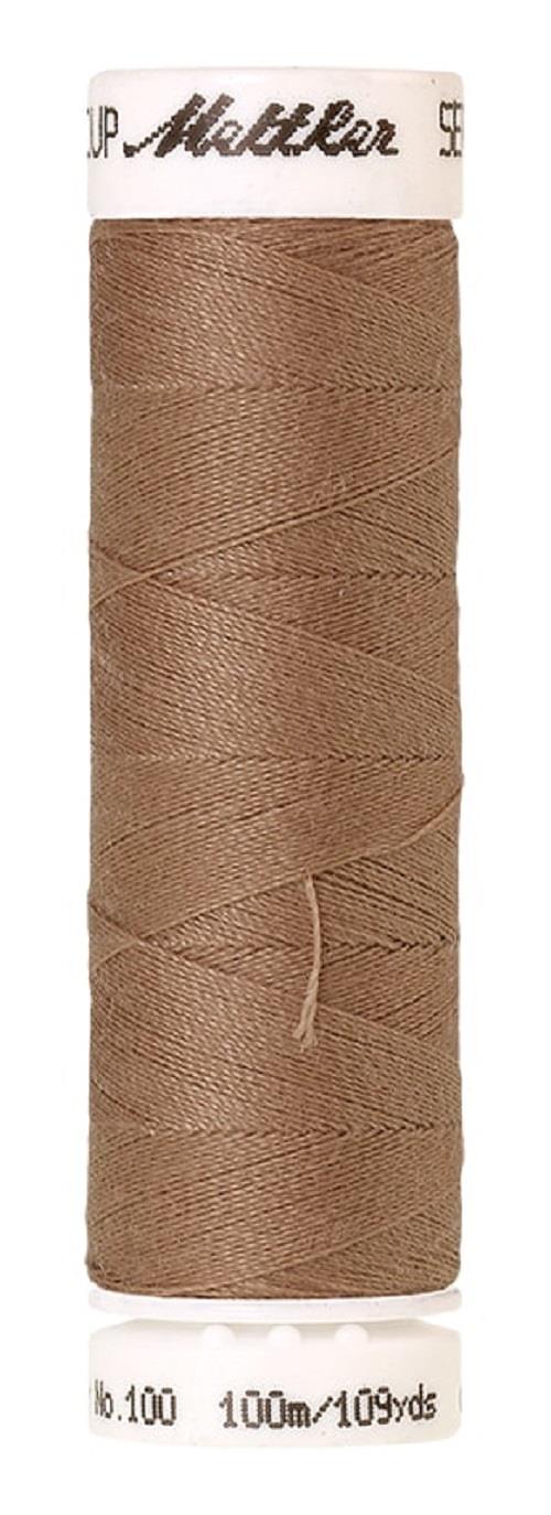 Mettler Seralon Universal 100m Sewing Thread Mostly Browns