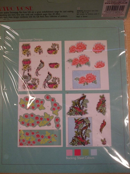 Retro Rose Premium Decoupage Kit