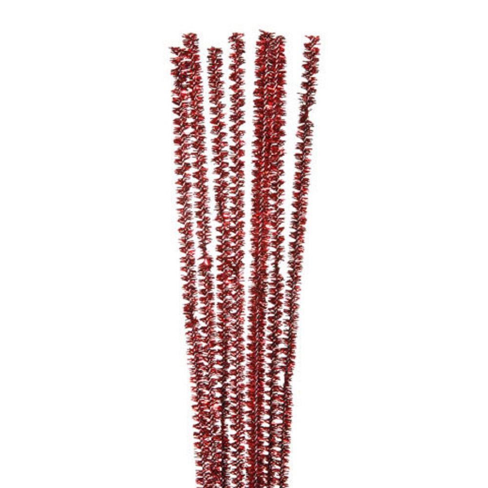 100 x 12" / 30cm Long Chenille Stems / Pipe Cleaners - 6mm Thick - Choice of Colours