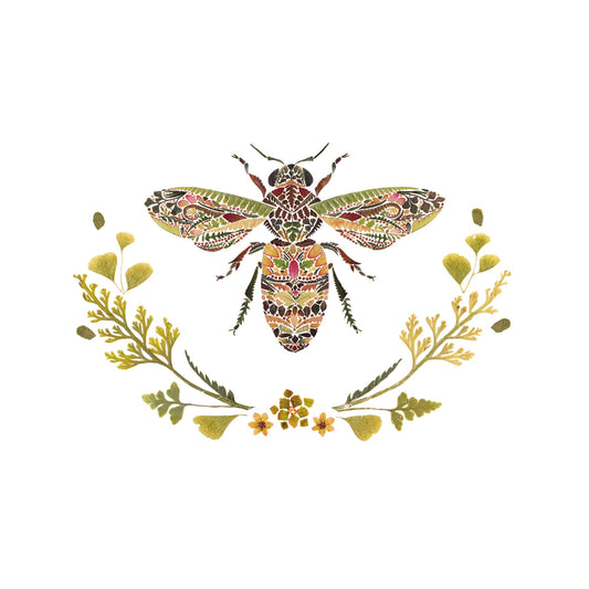 PPD Pack of 20 Paper Napkins / Serviettes - Green Bee - 33cm x 33cm - 3 Ply