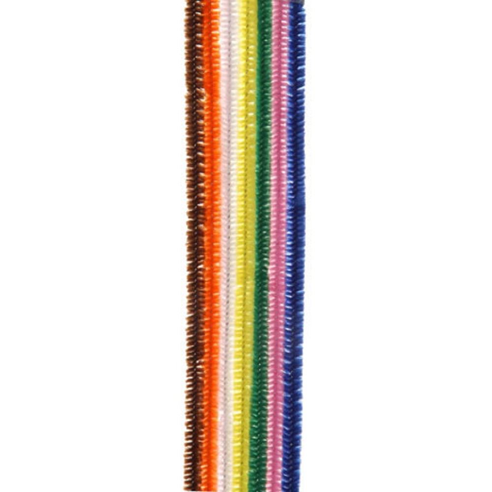 100 x 12" / 30cm Long Chenille Stems / Pipe Cleaners - 6mm Thick - Choice of Colours