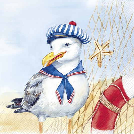 4 x Paper Napkins - Captain Finn - Ideal for Decoupage / Napkin Art
