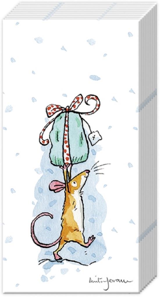 Icy Xmas for You - Novelty Paper Tissues Handbag / Pocket Sized