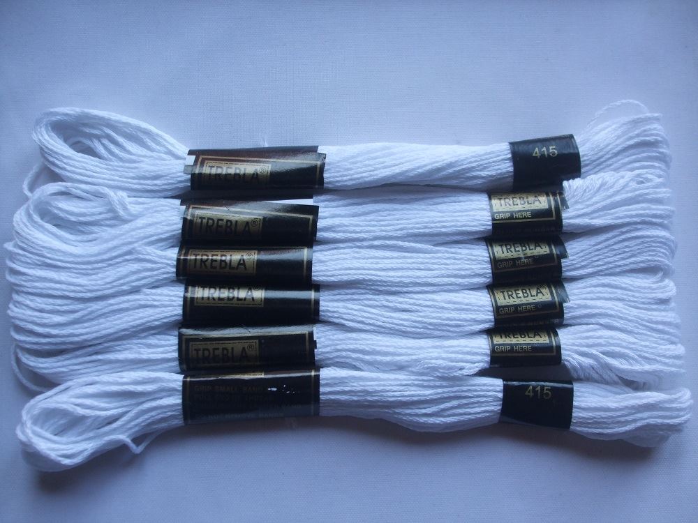 Trebla Embroidery Thread - 6 Skeins 8m each