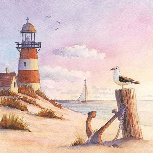 4 x Paper Napkins - Sunset - Ideal for Decoupage / Napkin Art