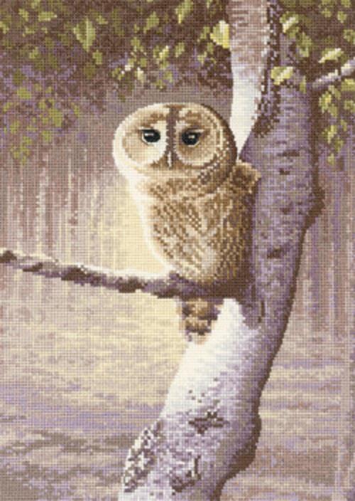 Heritage Crafts Cross Stitch Kit - Night Watchman (Aida)