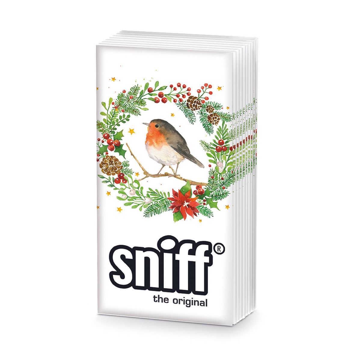 Hey Robin - Novelty Paper Tissues Handbag / Pocket Sized Single Pack of 10 Tissues