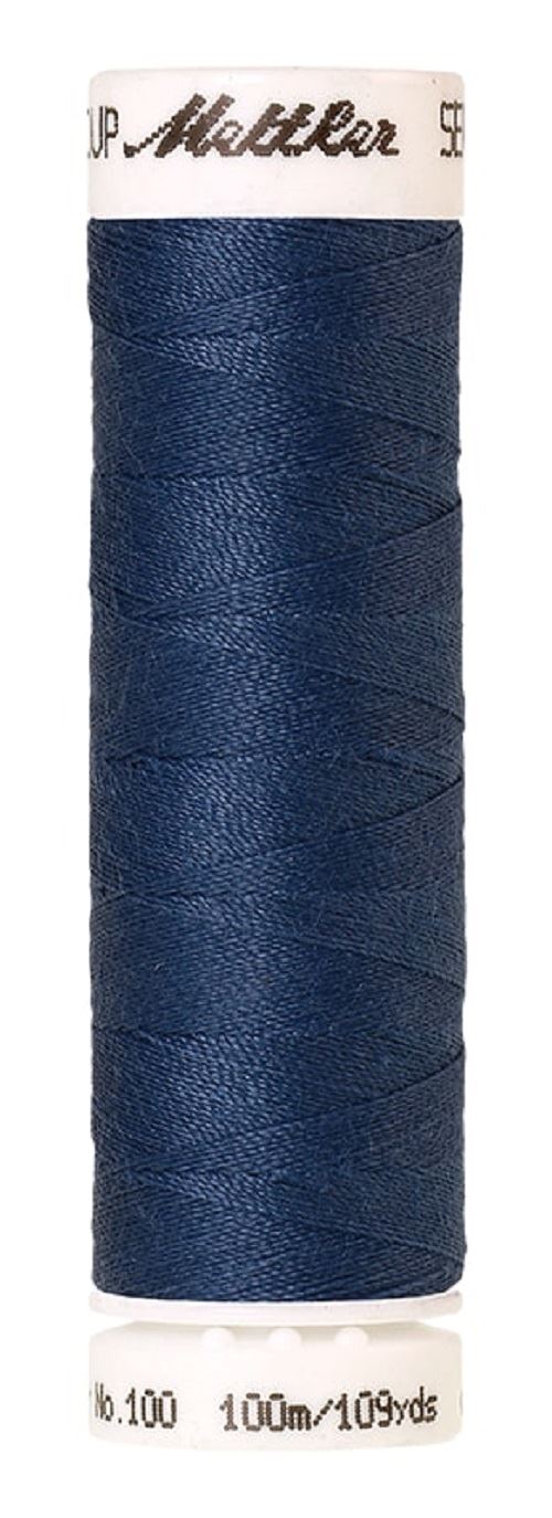 Mettler Seralon Universal 100m Sewing Thread Mostly Purples Blues