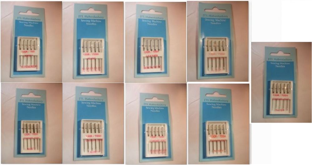 JTL Haberdashery Pack of 5 Sewing Machine Needles - Choice of Type