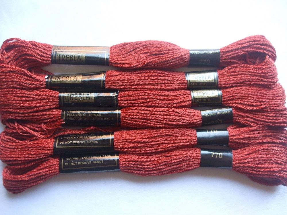 Trebla Embroidery Thread - 6 Skeins 8m each