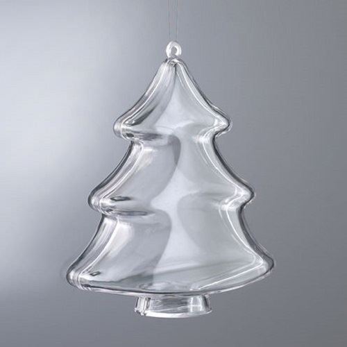 Clear Plastic Shapes - Choice of Sizes/Designs - Great for Making Christmas Decorations & Baubles