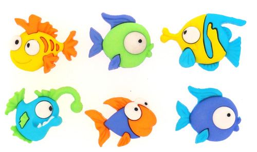 Something Fishy - Cute Fish Buttons by Dress It Up