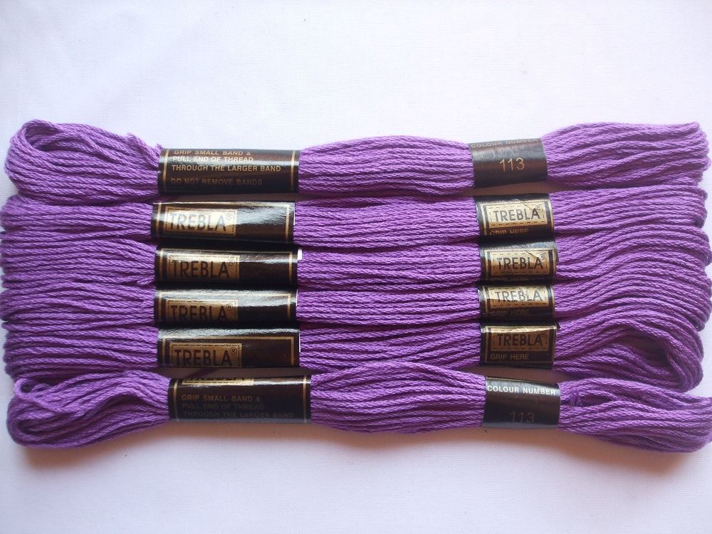 Trebla Embroidery Thread - 6 Skeins 8m each