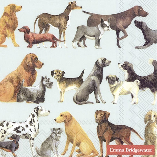 4 x Paper Napkins - Dogs - Ideal for Decoupage / Napkin Art