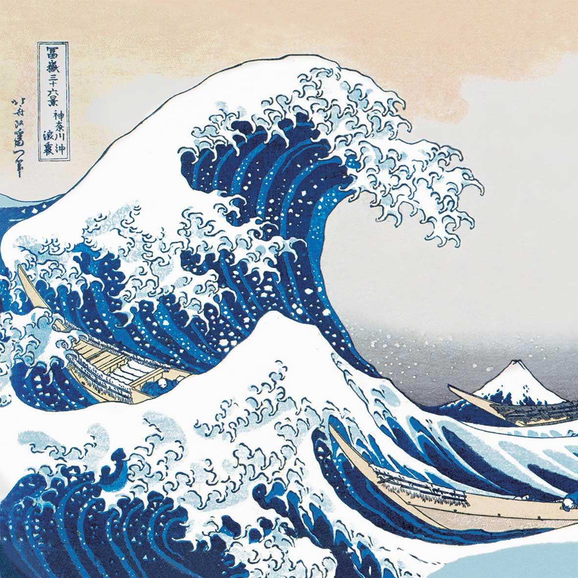 4 x Paper Napkins - The Great Wave - Ideal for Decoupage / Napkin Art