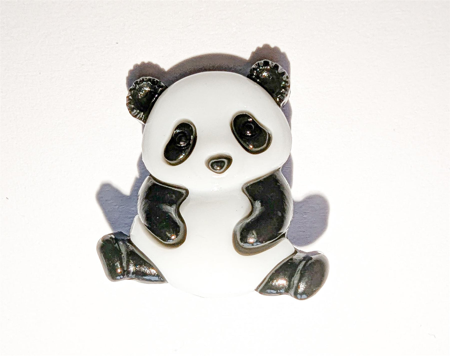 Pack of 5 Large Panda Buttons 23mm x 18mm with shank