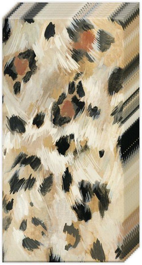IHR Novelty Paper Tissues - Leopard Print - Handbag / Pocket Sized Single Pack of 10 Tissues