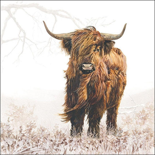 Ambiente Pack of 20 Paper Napkins / Serviettes - Highlander - 33cm x 33cm - 3 Ply
